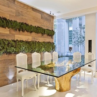 Dessus de table rectangulaire de 24x48 pouces, verre plat et poli de 6 mm d'épaisseur, coins décontractés pour comptoirs de cuisine et dessus de table
