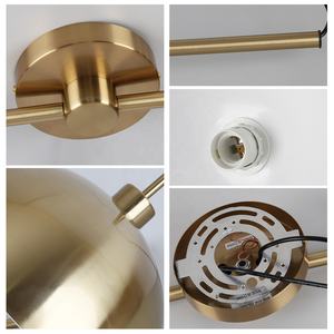 Lámparas Colgantes Decorativas Modernas, Lámpara Colgante de Techo Tipo Domo, Lámpara de Comedor Nórdica de Latón para Sala de Estar, Dormitorio, Cocina - Product Image 6