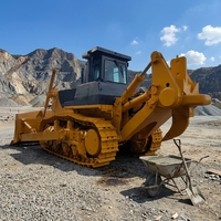 Bulldozer lourd de 54 tonnes avec moteur de 460 CV pour projets miniers, bulldozer sur chenilles avec grande lame, machine de terrassement