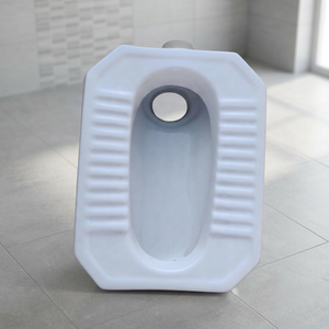 Produit de salle de bain en céramique sanitaire en porcelaine blanche MD, cuvette de toilette à la turque moyenne et profonde, prix bas du fabricant, bonne qualité d'exportation - Product Image 1