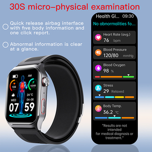 IP67 Không Thấm Nước Cuộc Gọi Smartwatch <span class=keywords><strong>2025</strong></span> Tự Động Người Đàn Ông Của Đồng Hồ Đeo Tay Máy Bơm Không Khí Huyết Áp Chăm Sóc Người Già ECG Sức Khỏe F520 Thông Minh Đồng Hồ - Product Image 5