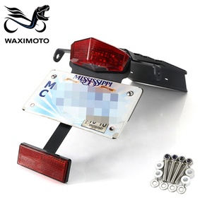 Waximoto fit pour <span class=keywords><strong>Triumph</strong></span> <span class=keywords><strong>Bonneville</strong></span> T100 <span class=keywords><strong>SCRAMBLER</strong></span> aftermarket aluminium numéro plaque d'immatriculation support garde-boue éliminateur queue bien rangé - Product Image 4