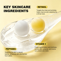 Crème Visage Anti-Âge et Raffermissante OEM 5 Peptides Rétinol Micro Capsules Vitamine E Jour et Nuit 70g