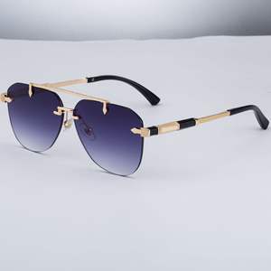 Nuevas gafas de sol Aviator para hombre, montura negra, metal, plástico, protección UV400, gafas de sol clase 2 ZX 3170 - Product Image 2