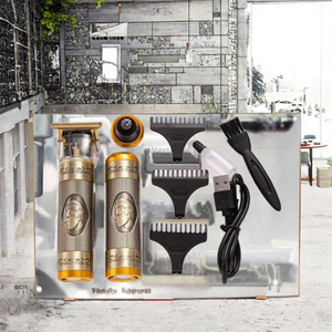 Tondeuse à cheveux électrique filaire portable silencieuse Km-666C avec lames en acier inoxydable, rechargeable par USB, pour usage extérieur universel, étanche IPX5 - Product Image 3