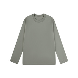 Langarmige T-shirts op maat gemaakt voor heren, lange mouwen, mock t-shirts, ronde hals, heren langarmige T-shirts - Product Image 4