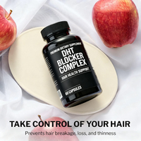 Vitamines contre la perte de cheveux et complexe bloquant la DHT, compléments alimentaires naturels pour la santé des cheveux, testés en laboratoire, 100% naturels