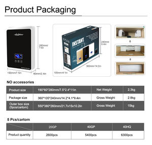 Modo <span class=keywords><strong>electromenager</strong></span> salle de bain cocina chauffe-eau sans instalación 3.5KW 110V 220V Exclusif l hotel - Product Image 6