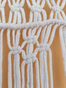 Tapiz de Macramé Boho para Colgar en la Pared, Hecho a Mano con Cuerda de Algodón, Borlas, Decoración para Ventana, Decoración del Hogar para Sala de Estar - Product Image 4