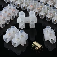 Connecteur de câble de type T et U, bornier de raccordement transparent, pince à vis en laiton, raccord de câble en T, séparateur pour connexion de câbles électriques
