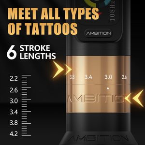 <span class=keywords><strong>Ambition</strong></span> Seher Potente motor sin núcleo 2,2-4,2mm Carrera ajustable Máquina de tatuaje inalámbrica profesional Pluma con agarre de 42/34mm - Product Image 2