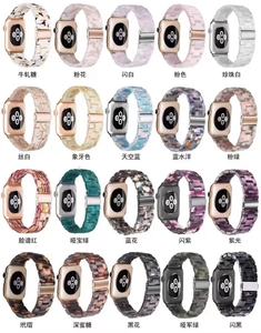 Reloj inteligente a la moda para mujer, pulsera de resina de varios colores para <span class=keywords><strong>Apple</strong></span> <span class=keywords><strong>Watch</strong></span>, <span class=keywords><strong>todas</strong></span> <span class=keywords><strong>las</strong></span> <span class=keywords><strong>Series</strong></span> 7, 6, 5, 4, 3, 38/40mm, 42/44mm - Product Image 6