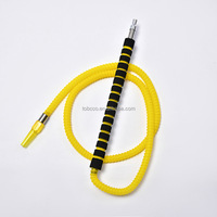 Chicha en silicone bicolore de 1,8 m avec embout en alliage, accessoires pour chicha, vente en gros du fabricant