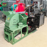 Multifunctionele Diesel Grenen Hout Log Poeder Crusher Olijf Hout Crusher Machine Hout Zaagsel Grinder Shredder Machine
