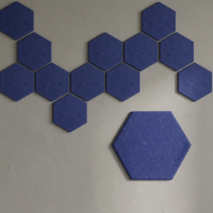Panneaux acoustiques hexagonaux en fibre de polyester sur mesure, absorption acoustique hautement efficace, respectueux de l'environnement, NRC 0.9, salon, chambre à coucher - Product Image 4