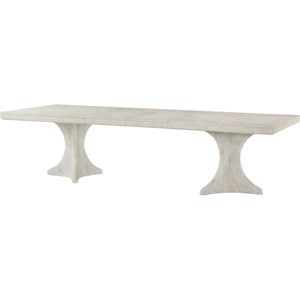 Table à manger italienne rectangulaire en pin massif, base à double piédestal, style moderne, meubles en <span class=keywords><strong>bois</strong></span> pour la maison - Product Image 3