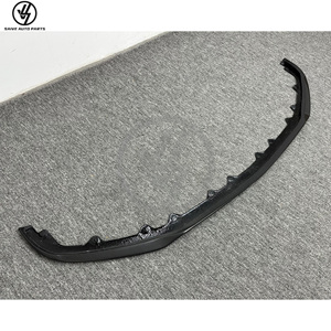 Diffuseur avant en fibre de carbone sèche à garantie limitée de 100 ans pour Continental GT 2018-2020, lèvre en carbone brillant à tissage sergé, pièces de carrosserie automobile - Product Image 3