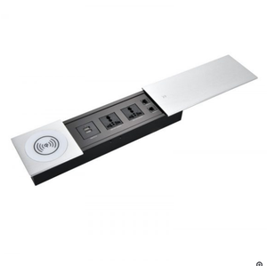 Thiết kế mới trượt điện không dây máy tính để bàn sạc ổ cắm/tùy chỉnh ẩn hội nghị Bảng trượt Bìa ổ cắm không dây - Product Image 5