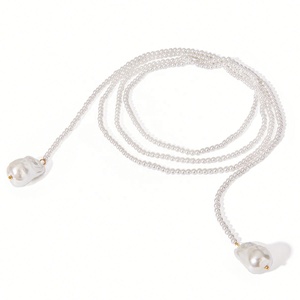 Colliers ras du cou superposés en perles d'imitation, pendentifs breloques, bijoux fantaisie personnalisés pour femmes, style DIY - Product Image 1