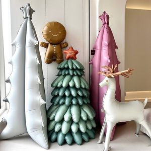 Palloncini in lamina metallica a forma di albero di Natale per feste per bambini, ecologici, all'ingrosso, per decorazioni festive in negozio - Product Image 2