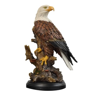Aigle <span class=keywords><strong>à</strong></span> tête blanche américain transfrontalier résine artisanat ornement <span class=keywords><strong>Figurine</strong></span> haut de gamme pour bureau hôtel jardin décoration peinture Animal Anime - Product Image 5