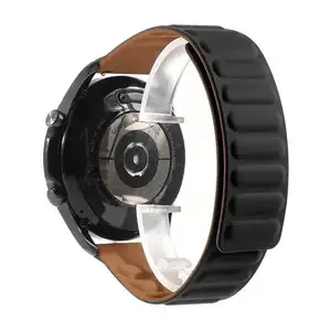 Harga Terbaik 20-22mm Jam Tangan Silikon Tali Jam Magnetik untuk Jam Tangan Apple Gelang Galaxuy Gear Watch Silikon Karet