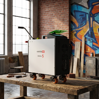 Machine de nettoyage au laser pulsé refroidie par air de 1000 W, portable, haute puissance, équipement de suppression de la rouille, de la peinture et de l'huile sur les métaux