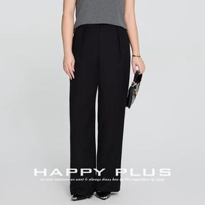 Pantalon de costume large pour femmes grandes tailles Runqi, gris, taille haute, coupe droite, décontracté, pour le bureau, N8881 - Product Image 3