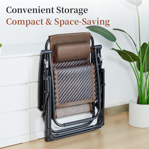 Chaises <span class=keywords><strong>de</strong></span> jardin en matériau haute résistance, chaise longue pliante d'extérieur, chaise zéro gravité respirante - Product Image 5