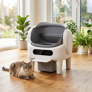 Smart Self-Cleaning Open <b>Top</b> Designed Litter Box Large Capacity Easy cleaning ABS+PP Material WiFi App Control Wholesale OEM ODM - Product Image 1