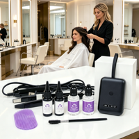 Kit d'extension capillaire V-Light en gros directement de l'usine, ensemble d'outils capillaires légers et sans couture à lumière UV pour salons de beauté