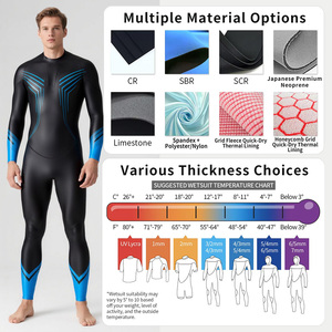 <span class=keywords><strong>Traje</strong></span> de Neopreno Personalizado para Hombre, Impermeable, Antibacterial, Transpirable, para Buceo en <span class=keywords><strong>Aguas</strong></span> <span class=keywords><strong>Abiertas</strong></span>, con Cierre Trasero - Product Image 4