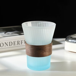 M nouveau Niche changement progressif couleur motif Vertical verre ménage boire haut sens lumière luxe café boisson froide tasse - Product Image 3