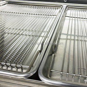 Năng lượng hiệu quả chiên gà thép không gỉ nước nóng hiển thị hai lớp thực phẩm ấm hiển thị giới thiệu - Product Image 5