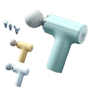 Mini <span class=keywords><strong>pistolet</strong></span> de <span class=keywords><strong>massage</strong></span> portatif à percussion 6 vitesses pour soulagement des douleurs profondes, design silencieux, idéal pour le fitness - Product Image 1