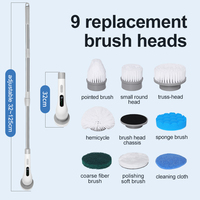 Ensemble de brosses de nettoyage électriques pour perceuse, en plastique ABS, pour la vente en gros