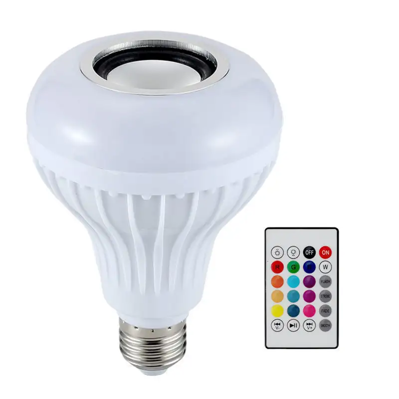 Amazon vendita calda RGBW bluetooth led lampadina altoparlante led musica lampadina 2022 smart led lampadina altoparlante un colore