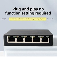 Adaptateur de câble réseau Gigabit RJ45 1 à 5 ports, connecteur 5 ports, accès Internet simultané, RJ45 noir