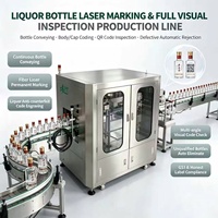 Équipement d'inspection visuelle entièrement automatique de haute précision pour la détection des défauts d'étiquettes de bouteilles d'alcool et le contrôle des bouchons inclinés sur ligne de production