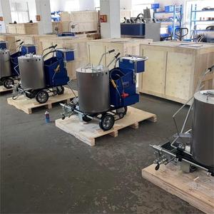 TOPROAD Venta al por mayor Hot Melt Hand Push Double <span class=keywords><strong>Spreader</strong></span> Marking Machine para rociar líneas de señalización vial - Product Image 5