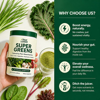 Mélange de légumes en poudre Super Greens personnalisé : Brocoli, épinards, chou frisé, betterave pour femmes – Soin de la santé, approvisionnement en vrac