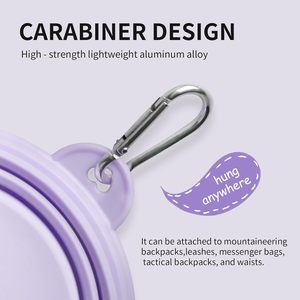 Tazón de Silicona Plegable para Mascotas, Color Macaron, para Beber al Aire Libre, Tazón de Silicona para Comida y Agua, Tazón Portátil de Viaje para Mascotas - Product Image 4