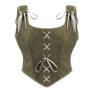 Top Corto Tipo Túnica Elegante de Verano para Mujer, Estilo Europeo Americano, Top Corto con Tirantes Sexys - Product Image 5