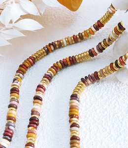 Conjunto de collar y pulsera de joyerí<span class=keywords><strong>a</strong></span> clásica de moda, cadena de piedra Natural de acero inoxidable de titanio para mujer, niñ<span class=keywords><strong>a</strong></span>, novia, P1461-E426 - Product Image 4