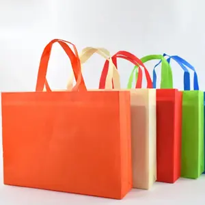 Populer kustom tahan lama dapat digunakan kembali sublimasi promosi eco non woven didaur ulang belanja pp bukan tas anyaman