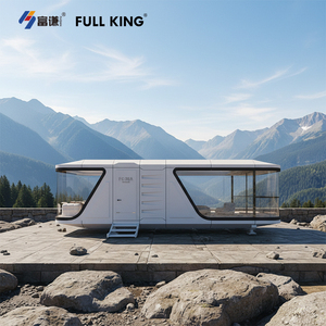 Casa Prefabricada Personalizada Tipo Cápsula Espacial, Ecológica, Móvil e Inteligente, Diseño Moderno de Aluminio, para Alojamiento, Oficina o <span class=keywords><strong>B</strong></span>&<span class=keywords><strong>B</strong></span> - Product Image 5