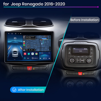 Stock UE Junsun pour Jeep Renegade X7 MAX Écran HD 2K CarPlay sans fil Autoradio Android pour Jeep Renegade 2016-2020 Multimédia
