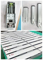 Table de glissement à vis en aluminium AMT, rail de guidage linéaire, haute précision, haute vitesse, moteur 200W, vis à billes 16mm, modèle CNC