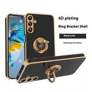 6D soporte de anillo galvanizado soporte magnético SAMA15 TPU cubierta protectora de agarre de teléfono para <span class=keywords><strong>Samsung</strong></span> S24Ultra/S23FE fundas de teléfono móvil - Product Image 3