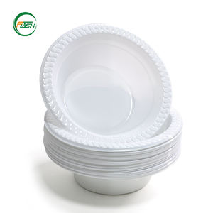 Tazones Desechables de Plástico PS con Borde Texturizado Colorido para Eventos de Catering y Uso Diario, Ligeros, Duraderos y Económicos - Product Image 3